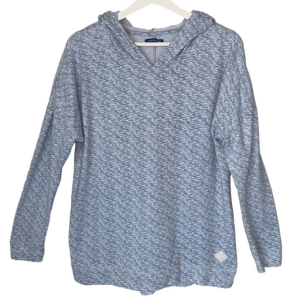 SOUTHERN SHIRT Hoodie Long Sleeve Lightweight Soft Heathered Blue Women Size L